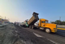 Continúan trabajos de conservación periódica en la carretera Xalapa-Veracruz: SICT