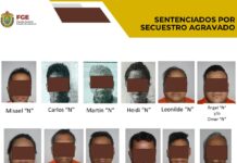 Sentenciados 12 responsables de secuestro agravado en San Andrés Tuxtla