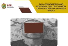 Fallo condenatorio contra responsable del delito contra las instituciones de seguridad pública