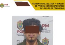 FGE informa sentencia condenatoria de 62 años y 8 meses en contra de feminicida en la zona sur de la entidad