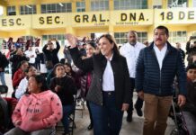 En Álamo, teníamos escuelas con más de 15 años de no recibir ni un gis, dice alcalde Pepe Arenas a gobernadora Nahle