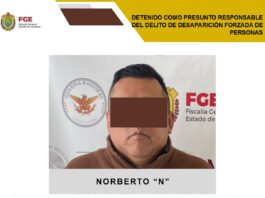 Fiscalía General del Estado informa cumplimiento de orden de aprehensión en Coatepec