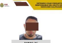 En Tuxpan, FGE aprehende a presunto responsable de homicidio calificado en el Estado de México
