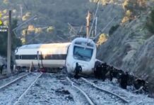 Tragedia ferroviaria en el sur de España deja al menos 39 muertos y 159 heridos