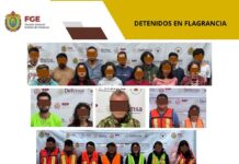 Fiscalía General del Estado detiene a 25 personas durante cateos realizados en diversos municipios
