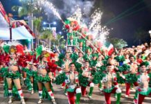 Veracruz abarrotado con el Segundo Desfile del Carnaval y la presentación musical de Christian Nodal