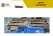 En Benito Juárez, objetos asegurados en operativo de cateo con fuerzas federales y estatales