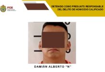 En Tuxpan, FGE detiene a presunto homicida de Nuevo León