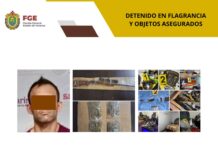 En La Antigua, una persona detenida y objetos asegurados en operativo de cateo con fuerzas federales y estatales