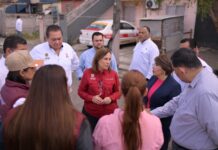 Cumple Rocío Nahle y garantiza nueva escuela para niñas y niños de El Oasis