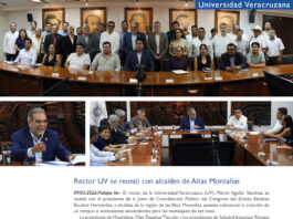 Alcaldes de Altas Montañas y Rector de la UV plantean creación de campus universitario en la región