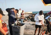 Reporta gobierno federal avance de 88% en limpieza de chapapote en Veracruz y Tabasco