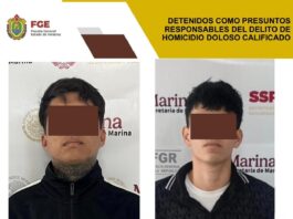 Detenidos dos de los presuntos responsables de homicidio en Boca del Río