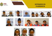 Fiscalía General del Estado detiene a 43 personas durante cateos realizados en diversos municipios