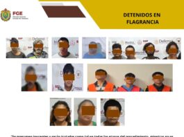 Fiscalía General del Estado detiene a 43 personas durante cateos realizados en diversos municipios