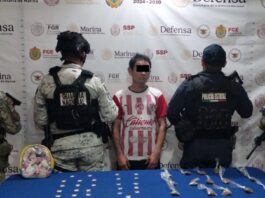 Localiza SSP a dos ciudadanos, asegura casi 300 dosis de estupefacientes y detiene a 37 personas