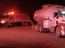 Atienden tres niveles de gobierno fuga de gas en Las Choapas