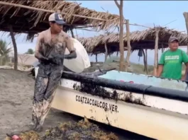 Pescadores veracruzanos afectados por derrame de hidrocarburos demandan indemnizaciones