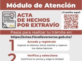 Fiscalía de Veracruz habilita plataforma para expedición de constancias por extravío