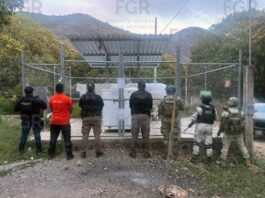 Asegura FGR tanque con gas LP y equipo tras cateo en Jalcomulco