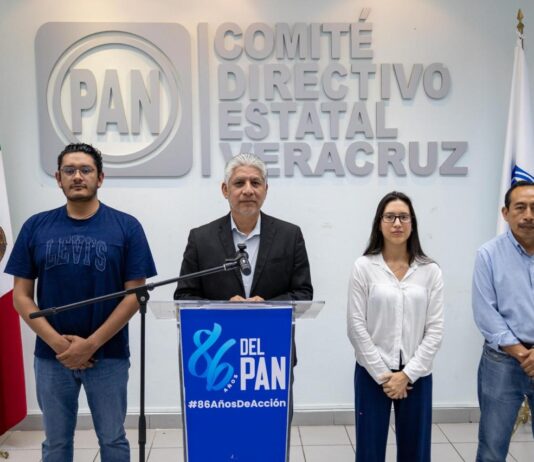 PAN Veracruz exige cambio de estrategia al gobierno de Rocío Nahle ante crisis en el estado