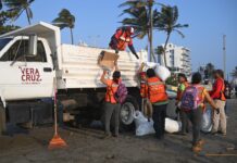 Playas de la ciudad de Veracruz limpias y listas para Semana Santa 2026