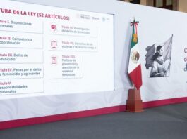 Presidenta enviará al Senado iniciativa de Ley General para prevenir, investigar, sancionar y reparar el daño por el delito de feminicidio