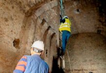 Exploran túnel histórico bajo Palacio Municipal de Coatepec; analizan rescate patrimonial