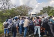 Desalojan a manifestantes que cerraron más de 48 horas la vía Tuxpan-Tampico