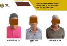 FGE logra imputación contra tres presuntos implicados en el delito de violación agravada