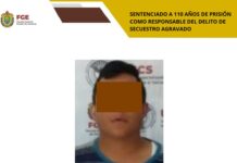 Fiscalía de Veracruz logra sentencia ejemplar de 110 años de prisión en contra de secuestrador en Rafael Delgado
