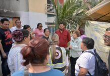 Encabeza alcaldesa de Veracruz limpieza de departamentos afectados por incendio