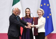 Firma México nuevo Acuerdo Global Modernizado con UE; anuncian inversión de 5 mil millones de euros