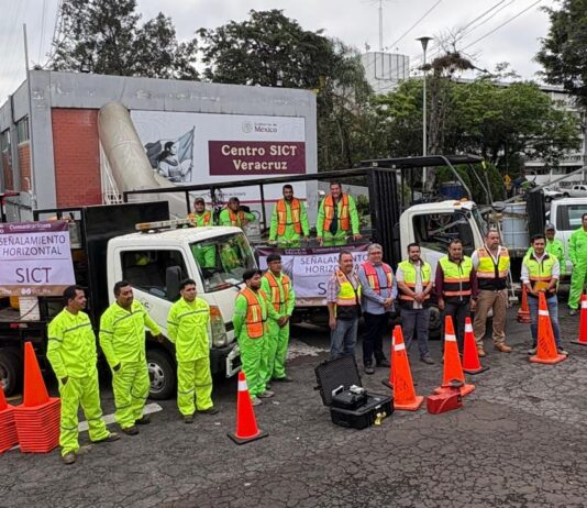 Inicia SICT Veracruz trabajos de señalamiento horizontal en 1,695 kms de carreteras federales