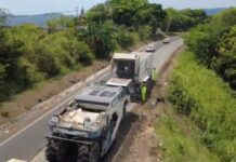 SICT realiza conservación periódica en el tramo Santiago Tuxtla-Acayucan