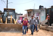 En tres colonias, Daniela Griego supervisó avances de obras en proceso