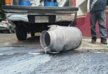 Productores lecheros protestan en Xalapa por baja de contratos en Leche para el Bienestar