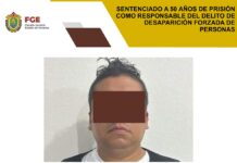 Sentencian a 50 años de prisión a responsable de desaparición forzada en Camerino Z. Mendoza