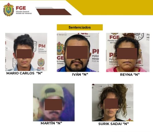 Sentenciado a 65 años por secuestro agravado y 43 sentencias condenatorias más encabezan resultados operativos de la FGE Veracruz en una semana