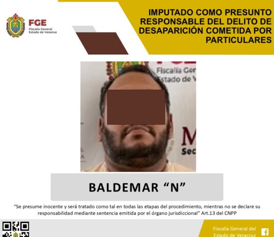 Imputan a presunto responsable de desaparición en Xalapa; dictan prisión preventiva oficiosa