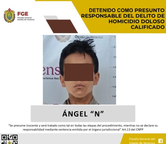 Trabajo conjunto entre fiscalías de Veracruz y CDMX deriva en captura por homicidio calificado en Altotonga