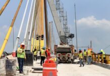 SICT fortalece y moderniza el puente “Antonio Dovalí Jaime” con sustitución de tirantes