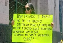 Viuda de Luis Almanza exige justicia a siete meses de su muerte