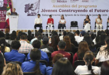 El objetivo de Jóvenes Construyendo el Futuro es otorgar un año de experiencia y el derecho al empleo digno: Presidenta desde Xalapa