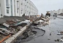 No aguantaron la lluvia; escurrimientos provocan severos daños en las viviendas del Bienestar en Veracruz