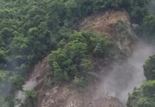Reportan deslizamiento de cerro en Atempa, municipio de Ilamatlán, en la huasteca veracruzana