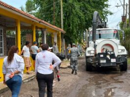 Activa Gobierno del Estado ayuda humanitaria y labores de limpieza por lluvias