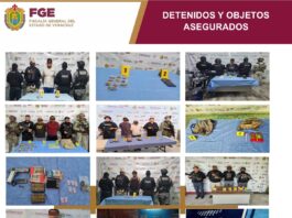 Como resultado de 40 cateos, 40 personas fueron detenidas en 29 municipios de Veracruz