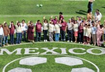 Inaugura Rosa María cancha de futbol 7 del programa Mundial Social 2026