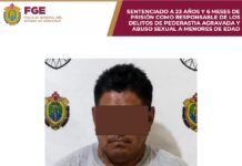 Sentencia de 23 años de prisión contra agresor sexual de menores en Papantla